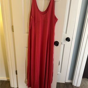 HALARA Vibrant Coral Maxi Dress